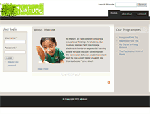 Tablet Screenshot of inature.com.sg